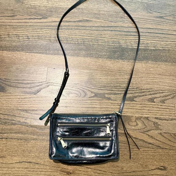 HOBO NWOT Mission Leather Black Crossbody Bag - Picture 4 of 9